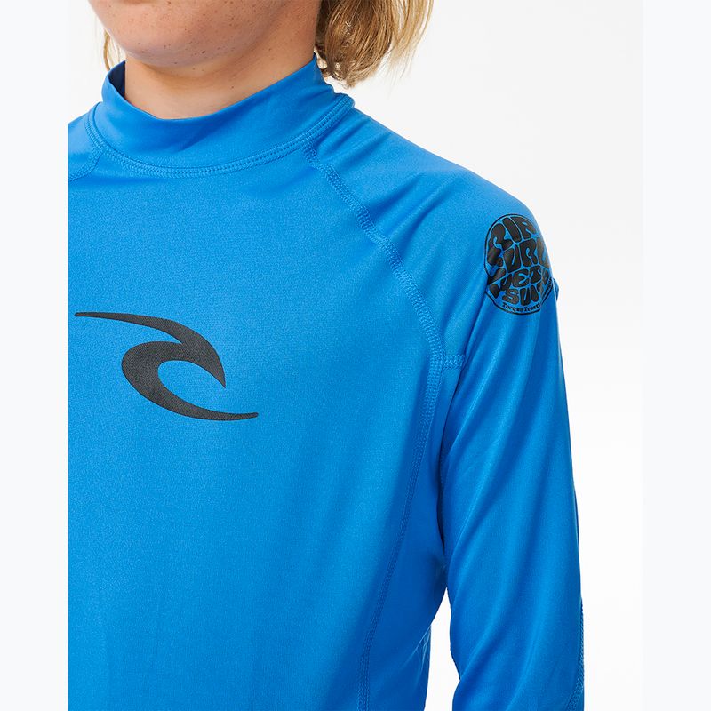 Longsleeve do pływania dziecięcy Rip Curl Brand Wave UPF Rash Vest blue gum 5
