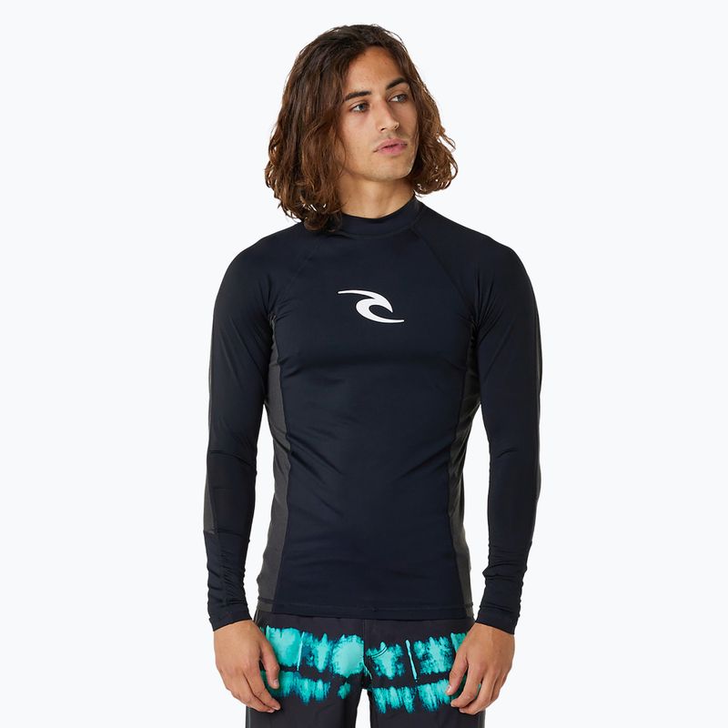 Longsleeve do pływania męski Rip Curl Waves Upf Perf L/S black