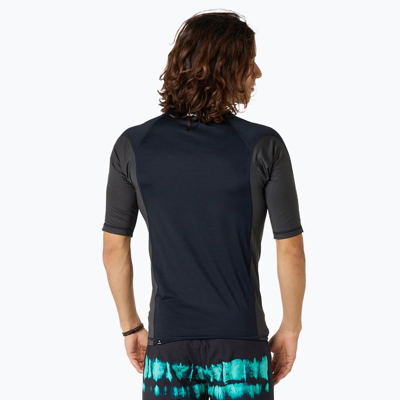 Koszulka do pływania męska Rip Curl Waves UPF Performance black 4