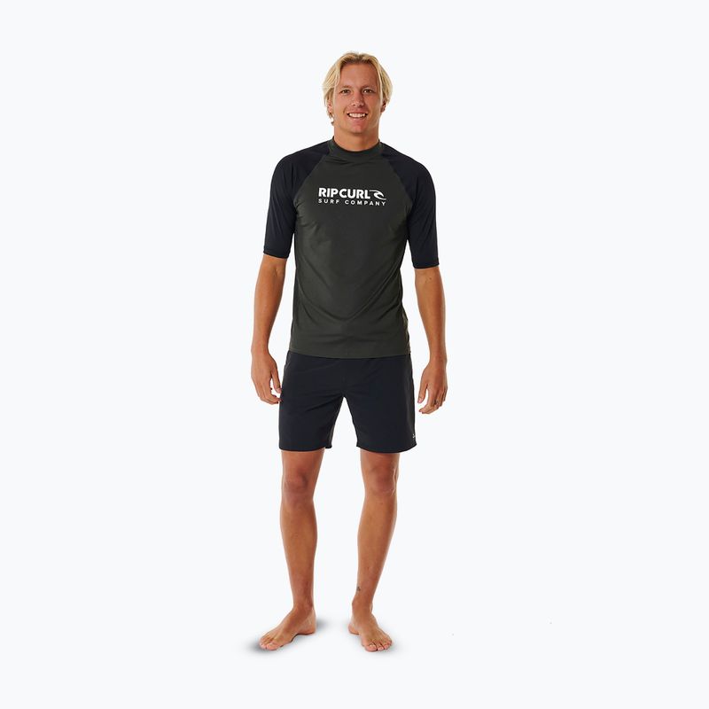 Koszulka do pływania męska Rip Curl Shock UPF black marle 2