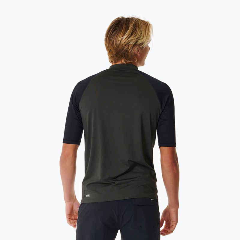 Koszulka do pływania męska Rip Curl Shock UPF black marle 3