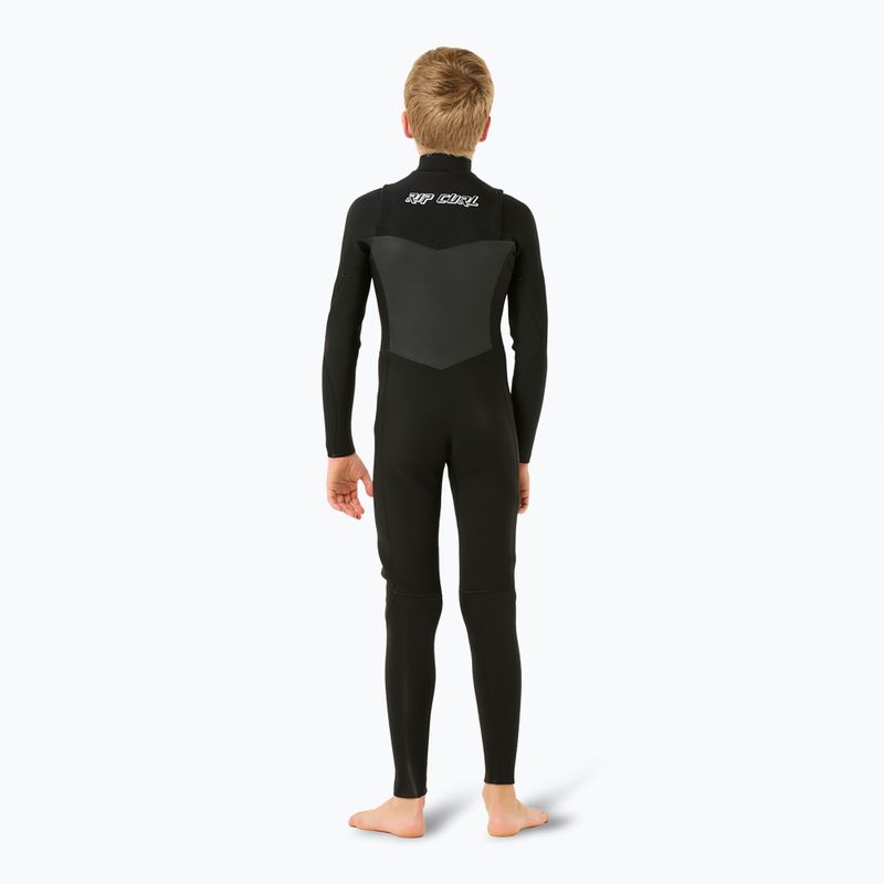 Pianka do pływania dziecięca Rip Curl Dawn Patrol 4/3 mm Chest Zip black 2