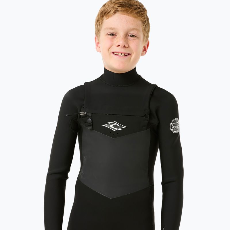 Pianka do pływania dziecięca Rip Curl Dawn Patrol 4/3 mm Chest Zip black 5