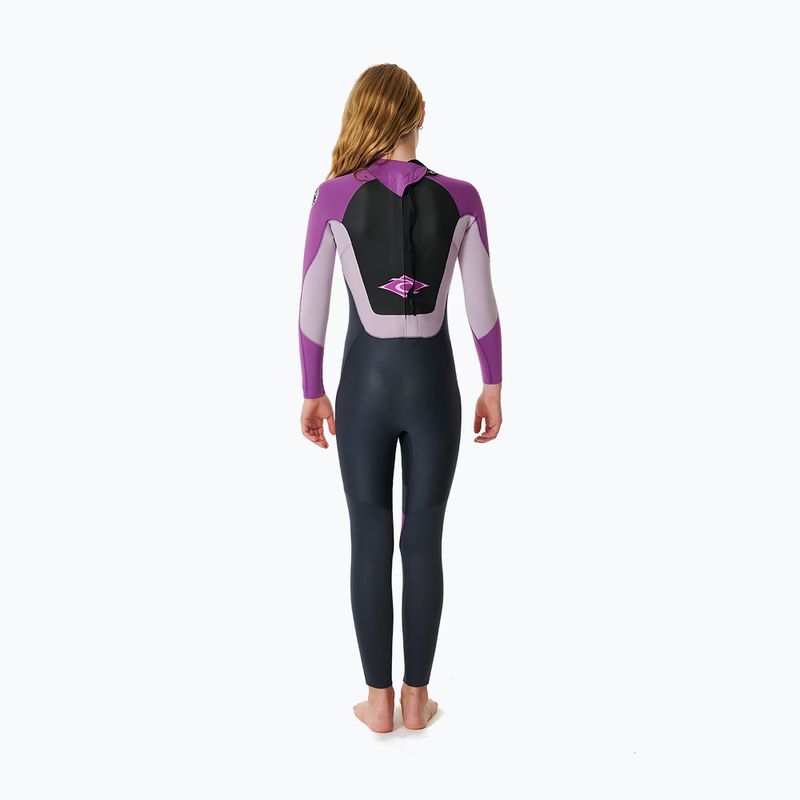 Pianka do pływania dziecięca Rip Curl Omega 5/3mm Back Zip GB Jr purple 2