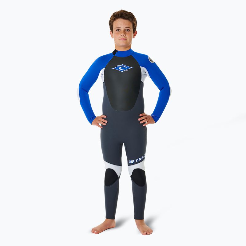 Pianka do pływania dziecięca Rip Curl Omega 4/3 mm Back Zip blue