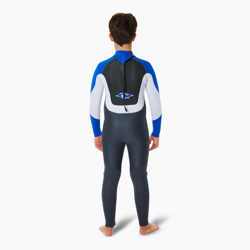 Pianka do pływania dziecięca Rip Curl Omega 4/3 mm Back Zip blue 2