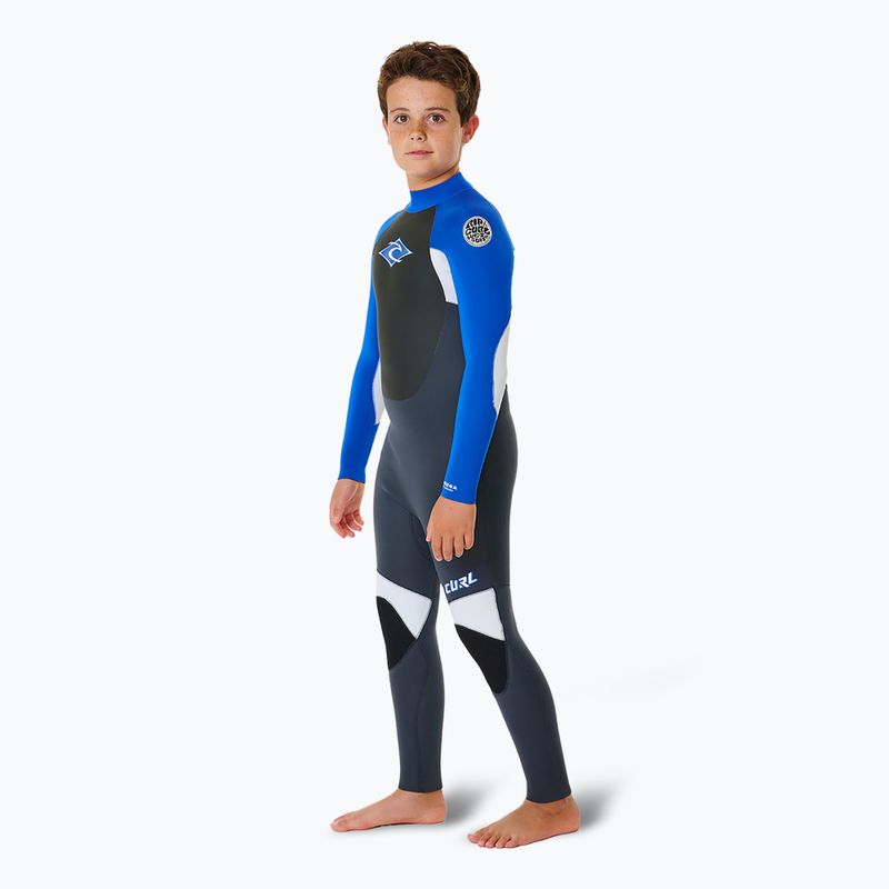 Pianka do pływania dziecięca Rip Curl Omega 4/3 mm Back Zip blue 3