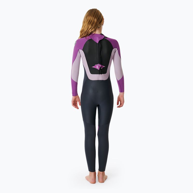 Pianka do pływania dziecięca Rip Curl Omega 3/2 mm Back Zip purple 3