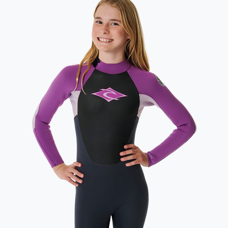 Pianka do pływania dziecięca Rip Curl Omega 3/2 mm Back Zip purple 4