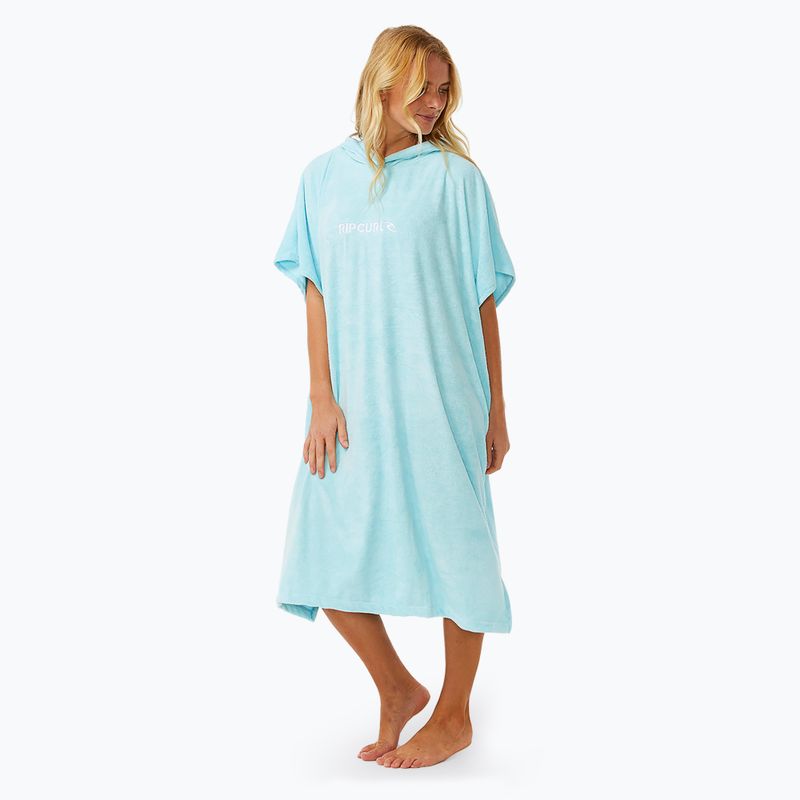 Ponczo damskie Rip Curl Classic Surf Hooded sky blue