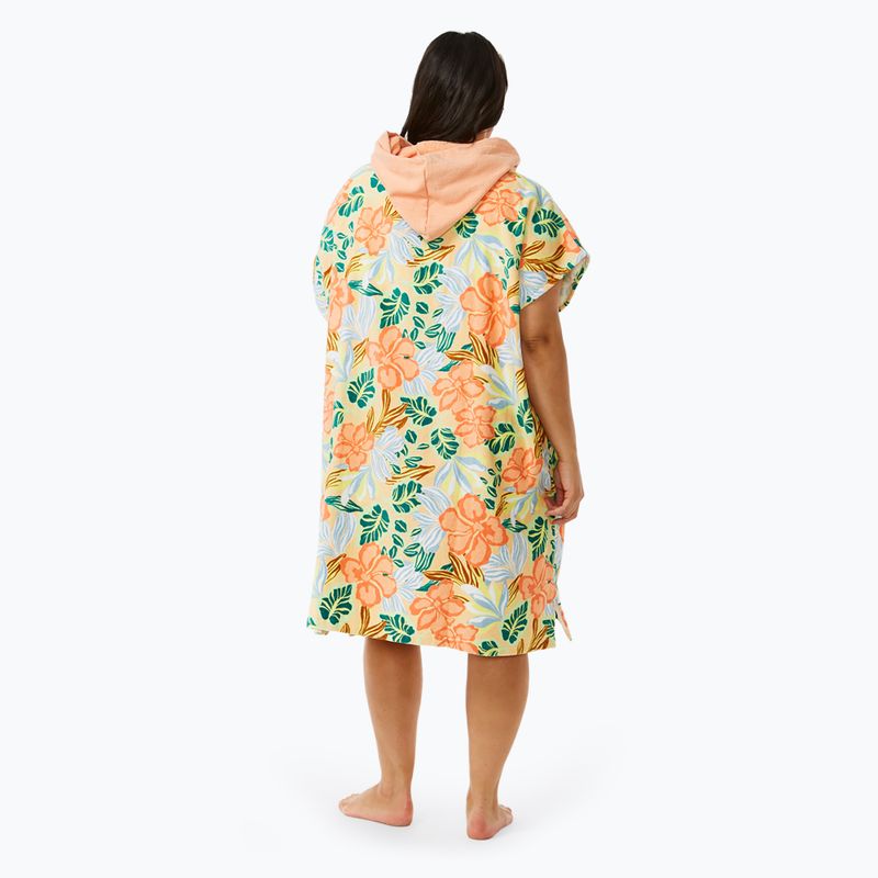 Ponczo damskie Rip Curl Mixed Hooded light orange 3