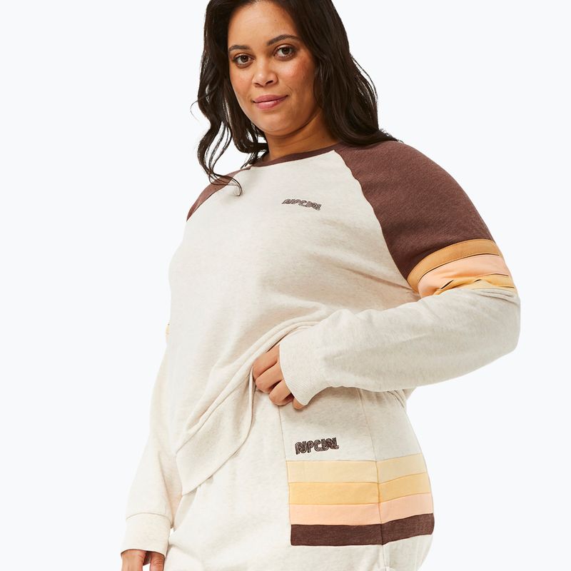 Spodenki damskie Rip Curl Block Party Track oatmeal marle 6