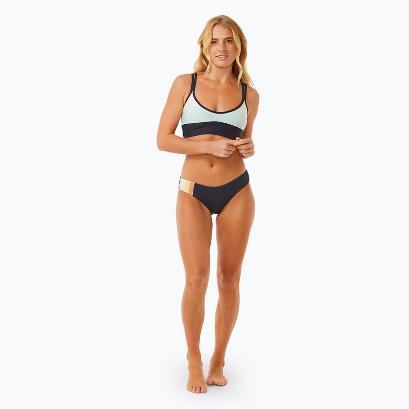 Góra od stroju kąpielowego Rip Curl Block Party Spliced Crop navy 5