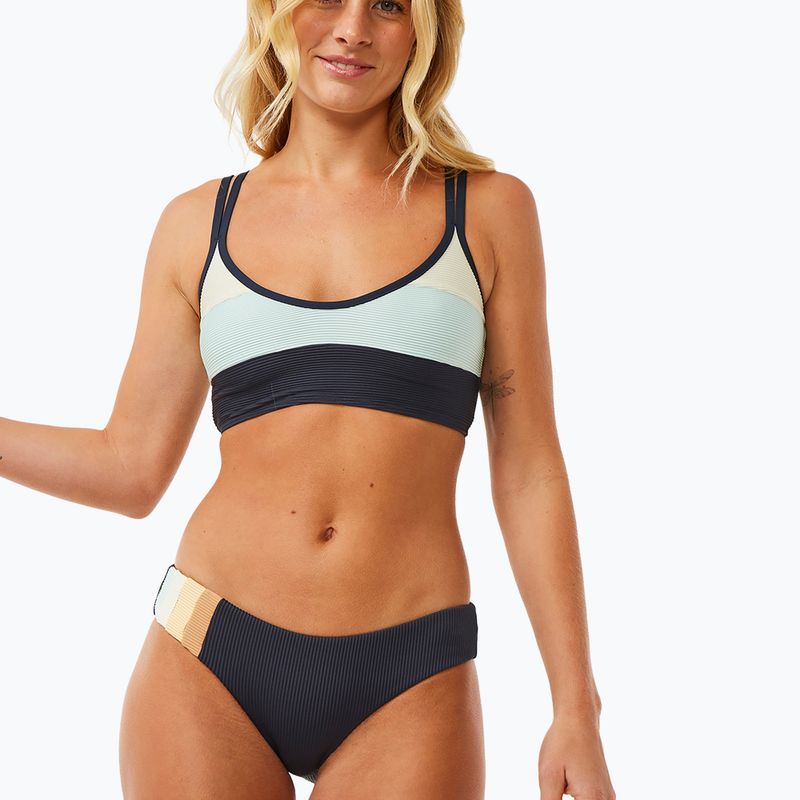 Dół od stroju kąpielowego Rip Curl Block Party Spliced Cheeky Hip navy 9