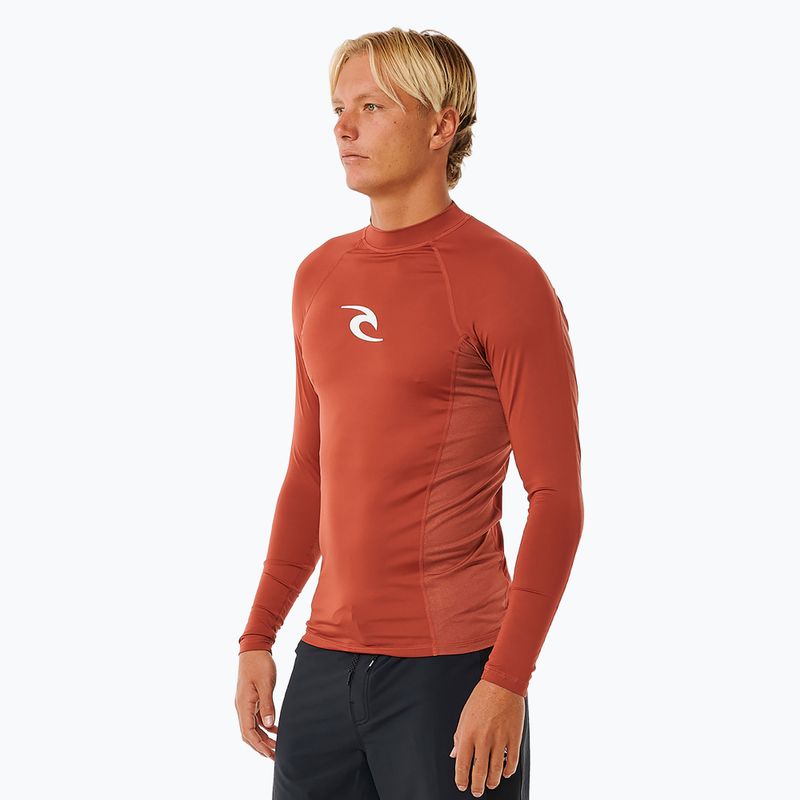 Longsleeve do pływania męski Rip Curl Waves Upf Perf L/S red 3