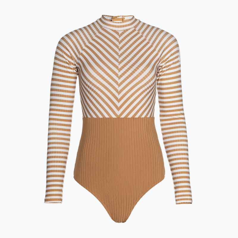 Strój kąpielowy jednoczęściowy damski Rip Curl Premium Surf LS Surf light brown