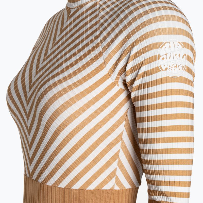 Strój kąpielowy jednoczęściowy damski Rip Curl Premium Surf LS Surf light brown 3