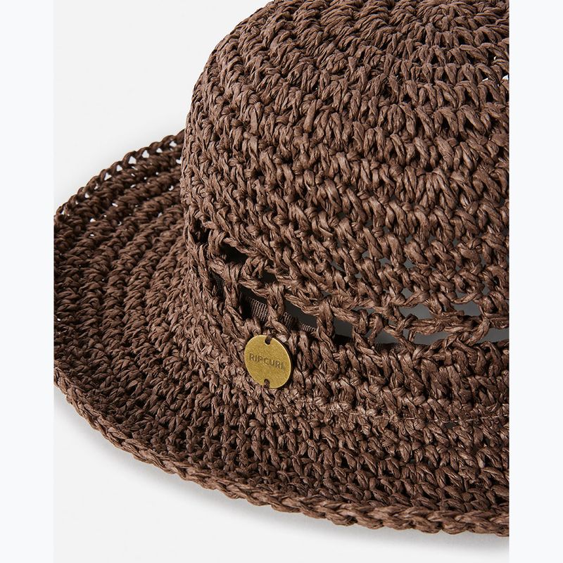 Kapelusz damski Rip Curl Essentials Crochet Bucket brown 3