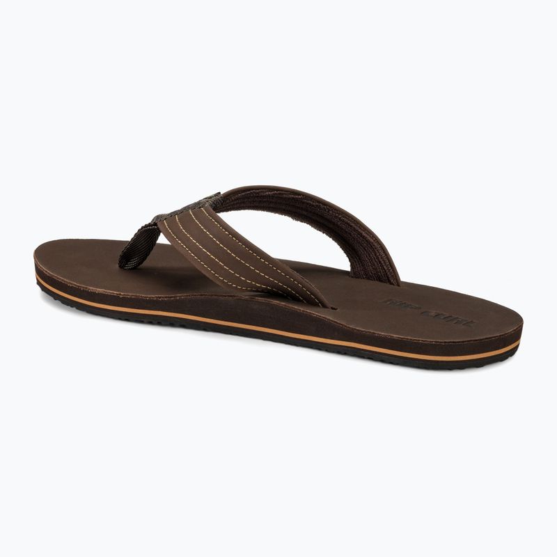 Japonki męskie Rip Curl Revival Leather Open Toe brown 3