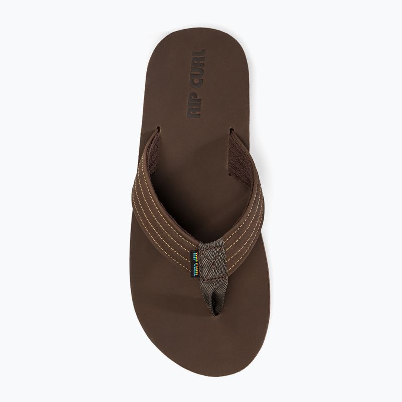 Japonki męskie Rip Curl Revival Leather Open Toe brown 5