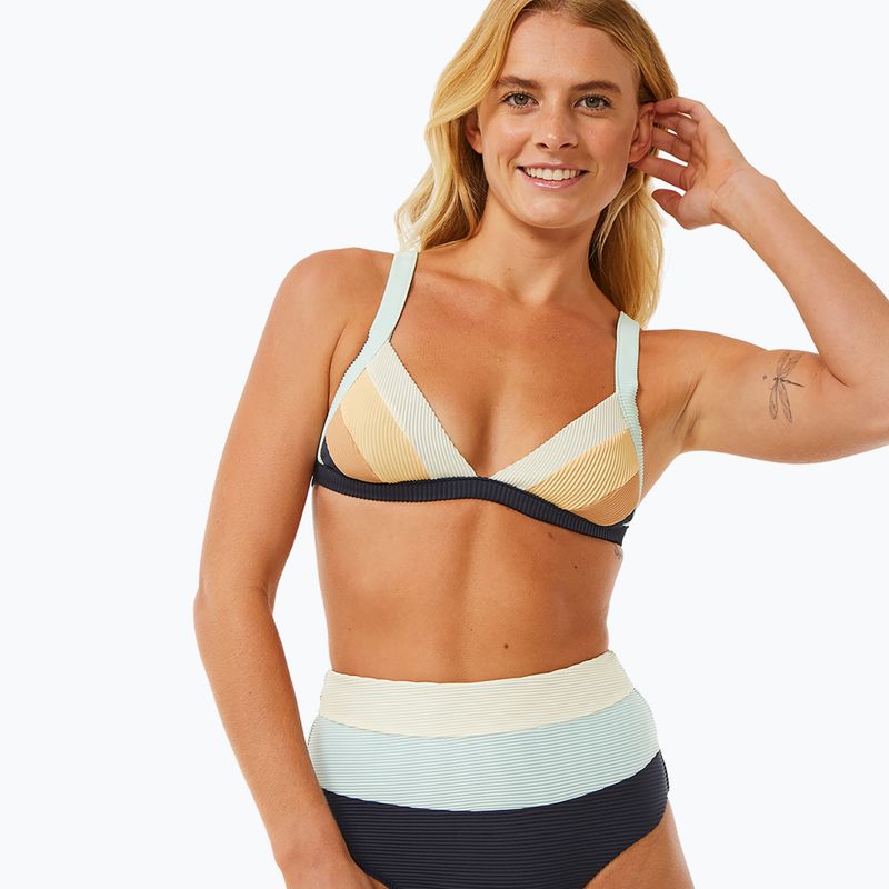 Góra od stroju kąpielowego Rip Curl Block Party Spliced Fixed Tri navy 5