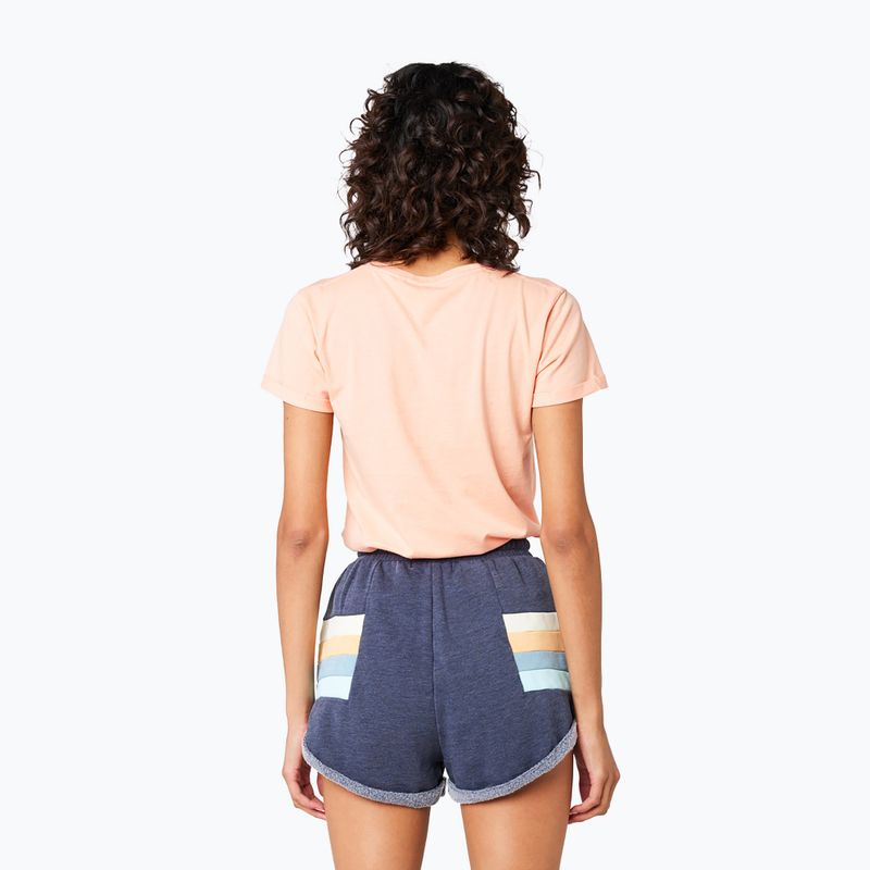 Koszulka damska Rip Curl Block Party V Tee bright peach 3
