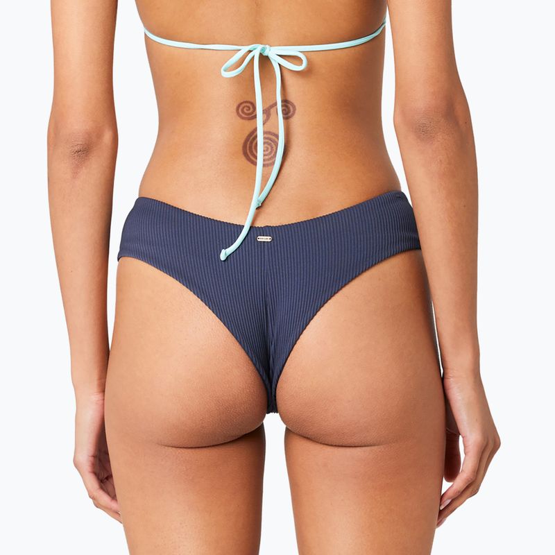 Dół od stroju kąpielowego Rip Curl Block Party Hi Leg Skimpy navy 8