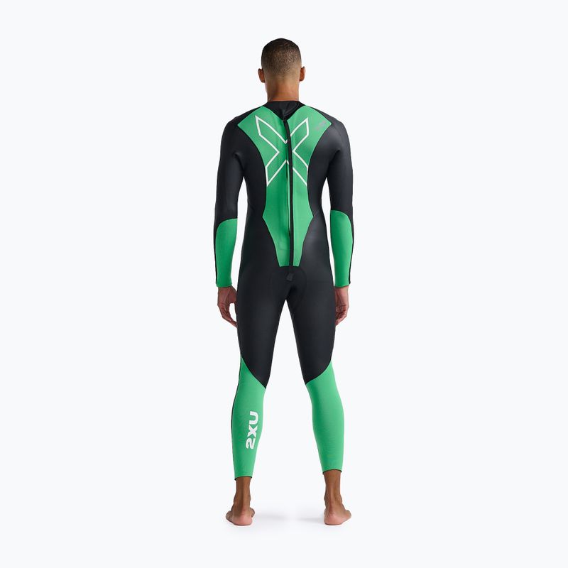 Pianka triathlonowa męska 2XU Propel Openwater 4 mm black/bright green 2