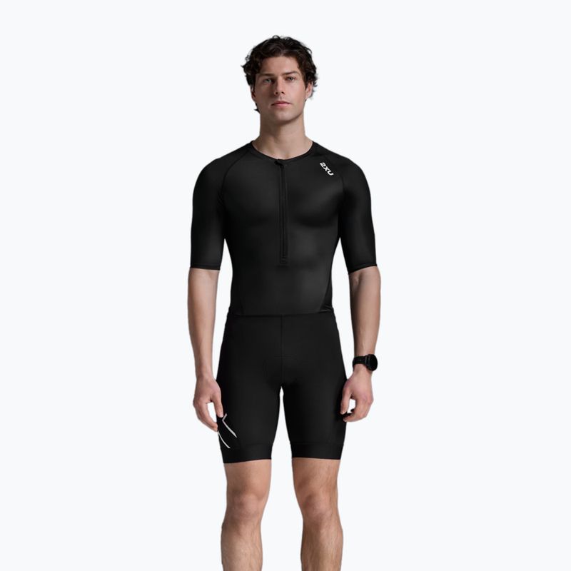 Kombinezon triathlonowy męski 2XU Core Sleeved black/white