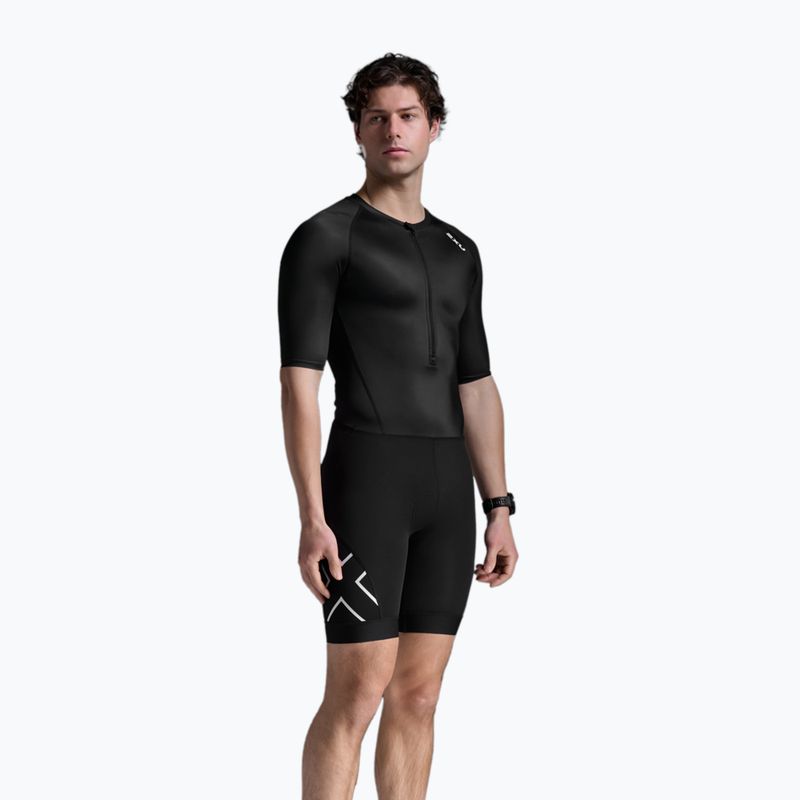 Kombinezon triathlonowy męski 2XU Core Sleeved black/white 3