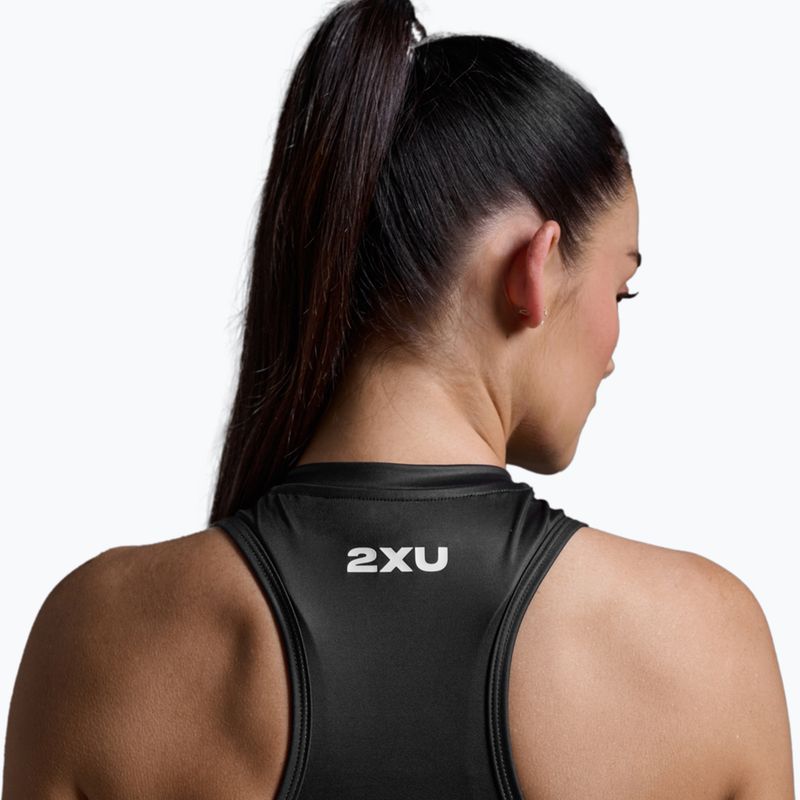 Koszulka triathlonowa damska 2XU Core Tri Tank black/white 6