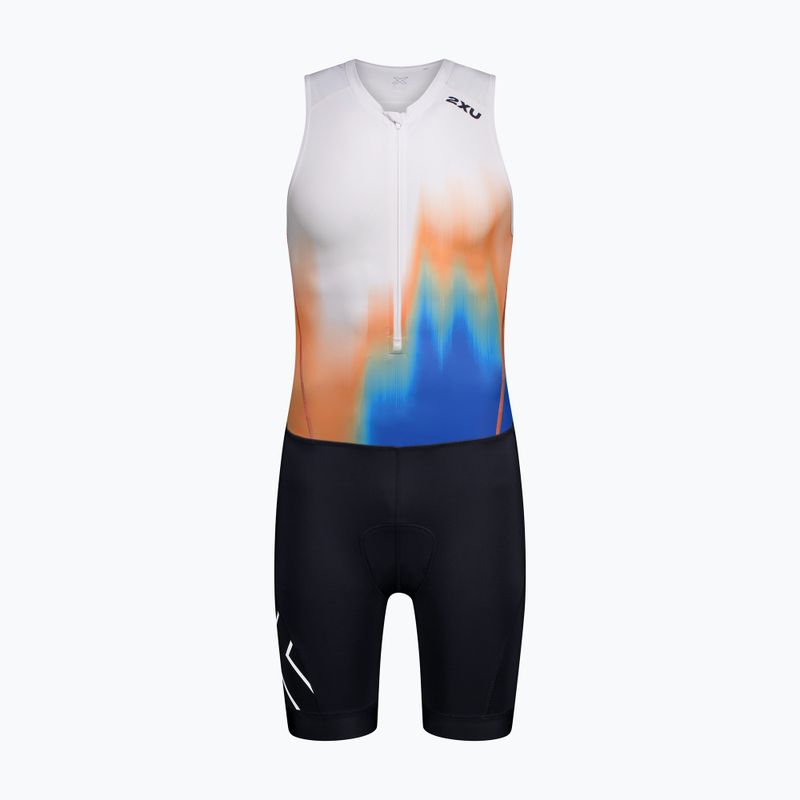Kombinezon triathlonowy męski 2XU Core nebula blaze/midnight 7
