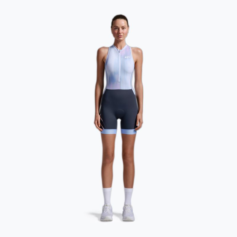 Kombinezon triathlonowy damski 2XU Core hydrangea/india ink 2