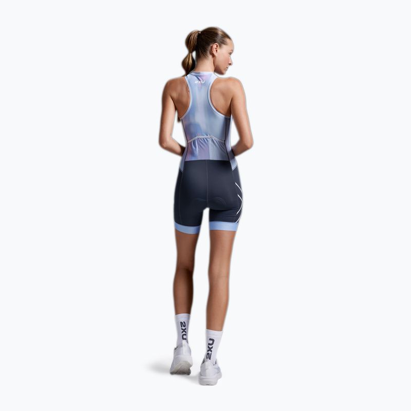 Kombinezon triathlonowy damski 2XU Core hydrangea/india ink 3