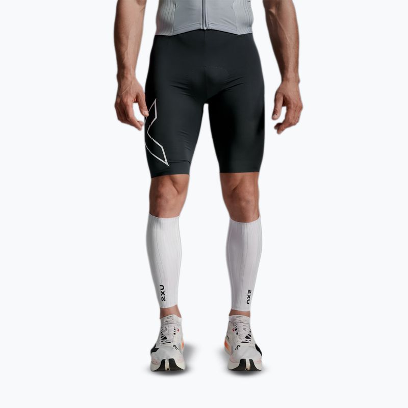 Opaski aerodynamiczne 2XU Light Speed Aero Calf Guards white/black 5