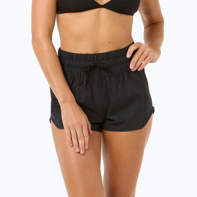Szorty kąpielowe damskie Rip Curl High Waist Retro Volley 3" black 5