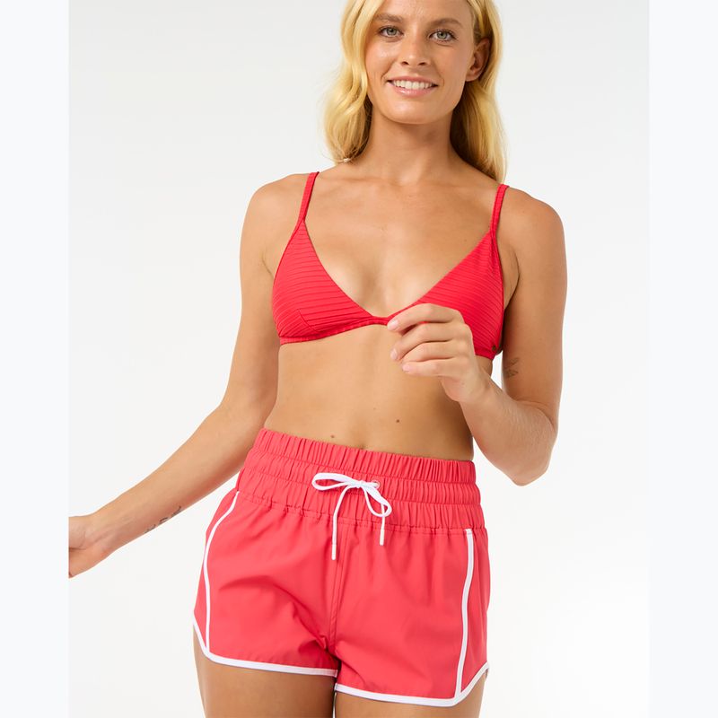 Szorty kąpielowe damskie Rip Curl High Waist Retro Volley 3" hibiscus red 4