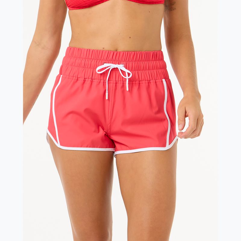 Szorty kąpielowe damskie Rip Curl High Waist Retro Volley 3" hibiscus red 5