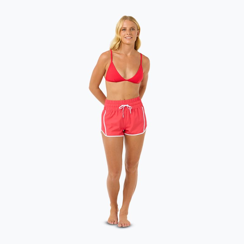 Szorty kąpielowe damskie Rip Curl High Waist Retro Volley 3" hibiscus red 2
