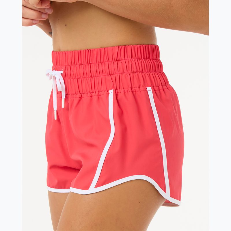Szorty kąpielowe damskie Rip Curl High Waist Retro Volley 3" hibiscus red 4