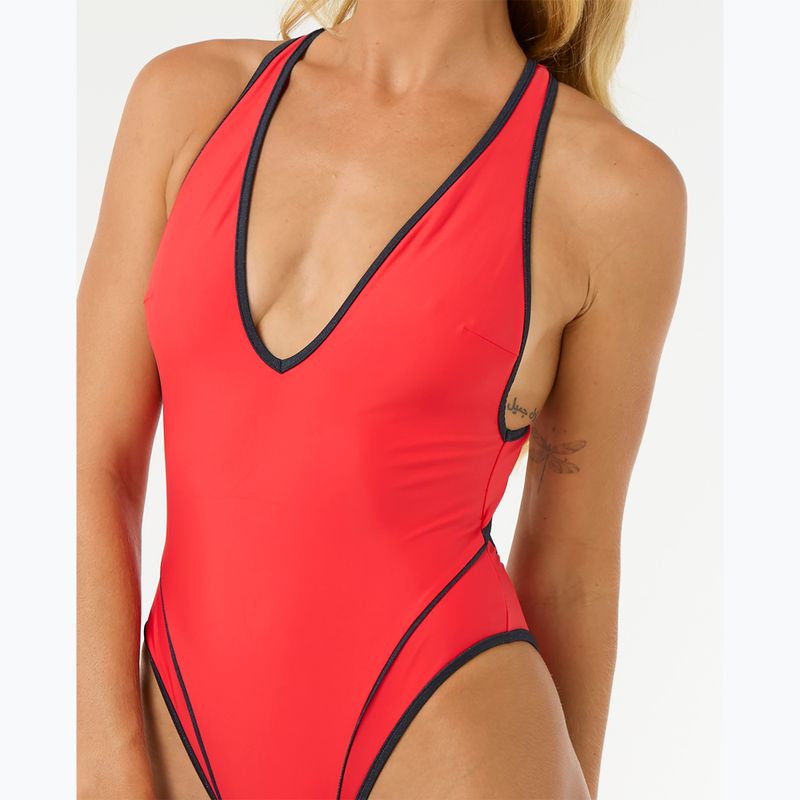 Strój kąpielowy jednoczęściowy damski Rip Curl Mahot One Piece High Leg red 5
