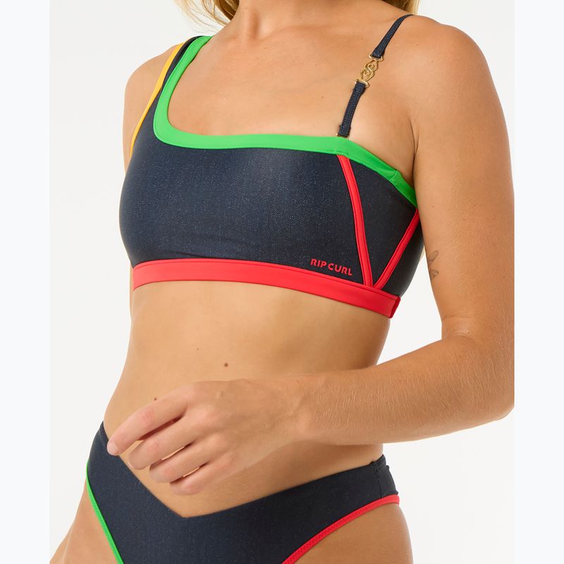 Góra od stroju kąpielowego Rip Curl Gigi One Shoulder dark denim 5