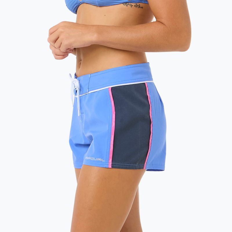 Szorty kąpielowe damskie Rip Curl Las Dalias Performance 3" blue 6