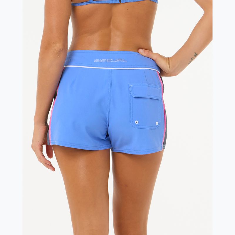 Szorty kąpielowe damskie Rip Curl Las Dalias Performance 3" blue 3