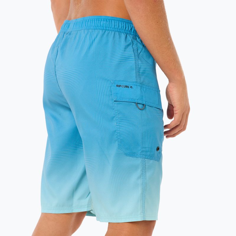 Szorty kąpielowe męskie Rip Curl Shock Easy Fit Boardshort blue lagoon 4