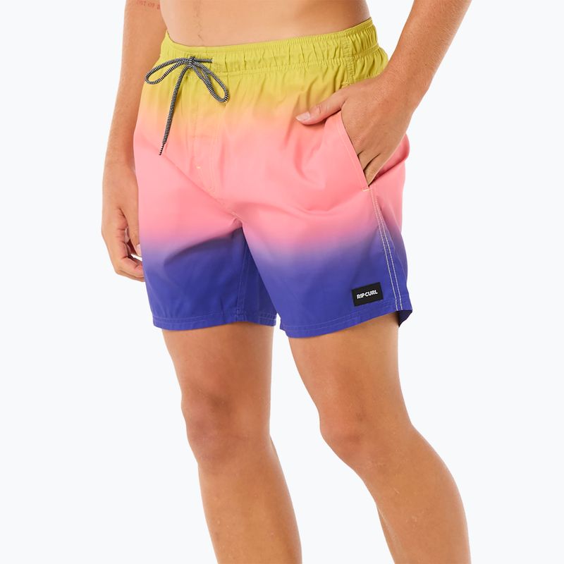 Szorty kąpielowe męskie Rip Curl Laze Fade Volley wild berry 6
