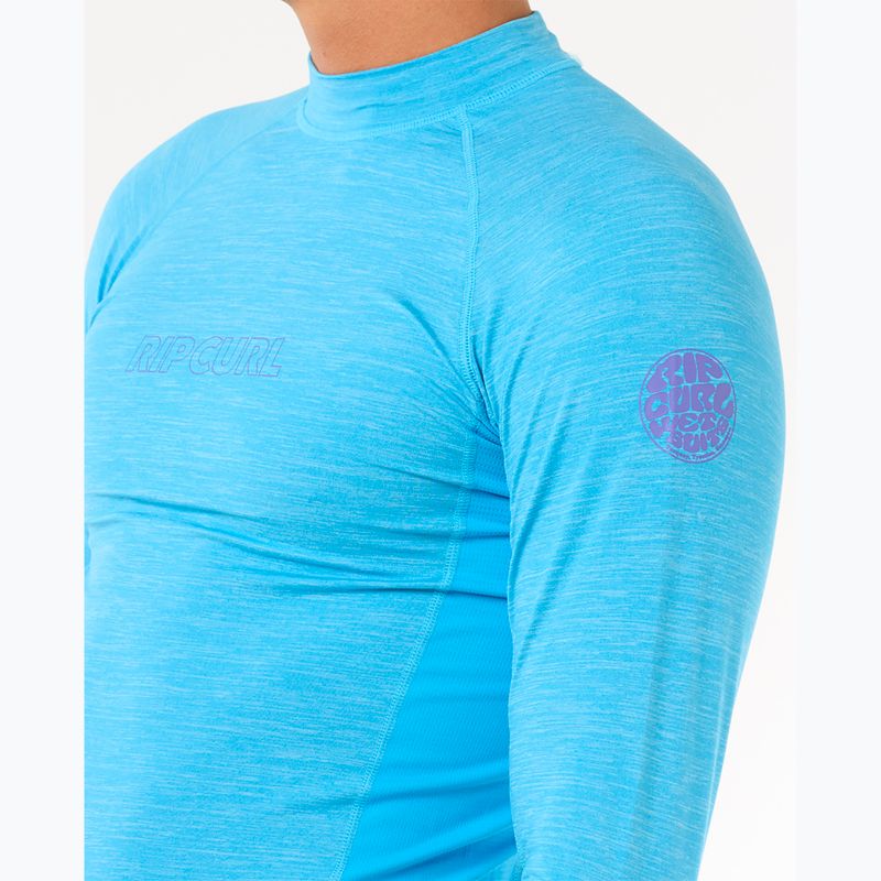 Longsleeve do pływania męski Rip Curl Dawn Patrol UPF Performance blue paint 5