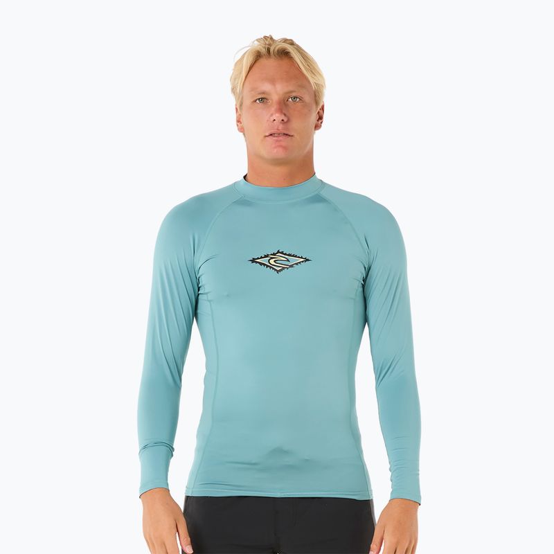 Longsleeve do pływania męski Rip Curl Raw Energy UPF Performance blue lagoon