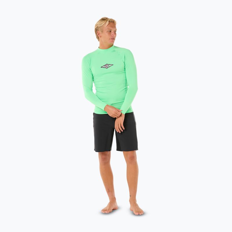 Longsleeve do pływania męski Rip Curl Raw Energy UPF Performance neon green 2