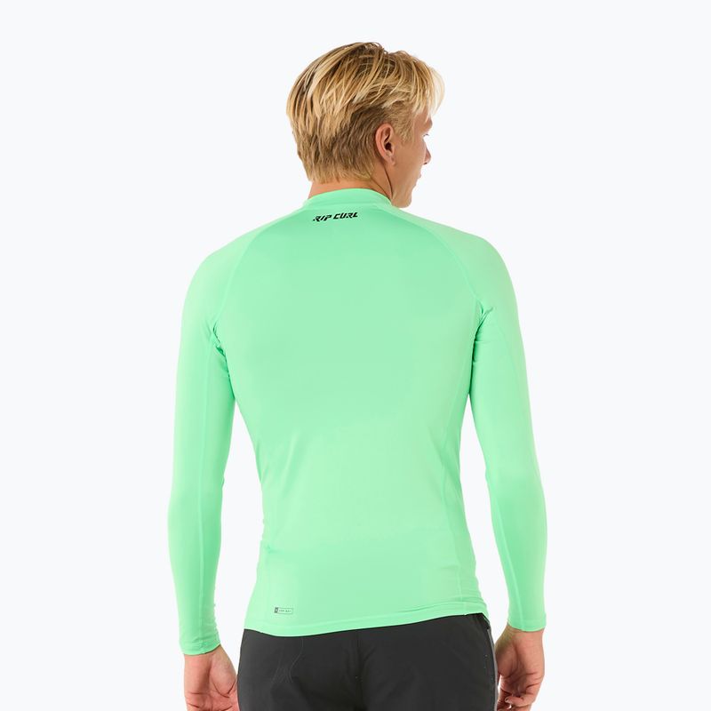 Longsleeve do pływania męski Rip Curl Raw Energy UPF Performance neon green 3